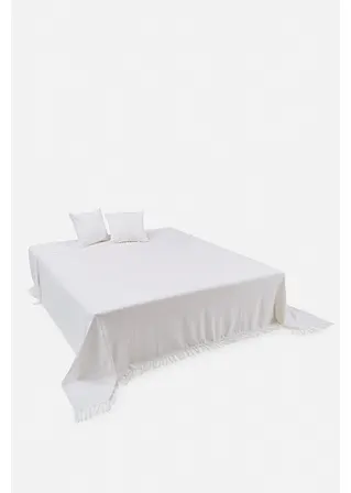 Bonprix Überwurf Im Schicken Ethno-Look - Weiß