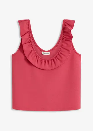 bonprix Verspielter Rock mit Volants - pink - Damen