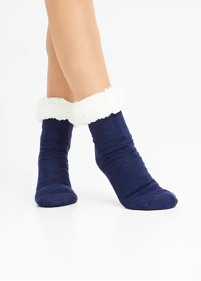 Bonprix Wärmende Haussocken Mit Teddyfutter - Damen
