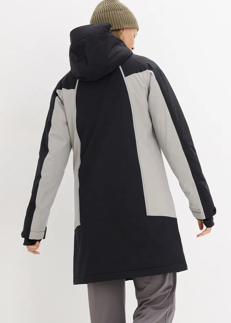 Bonprix Wasserdichter Winter-Mantel - Schwarz - Damen