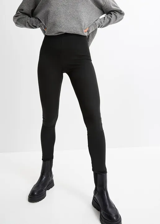 Bonprix Weiche Leggings - Schwarz - Damen