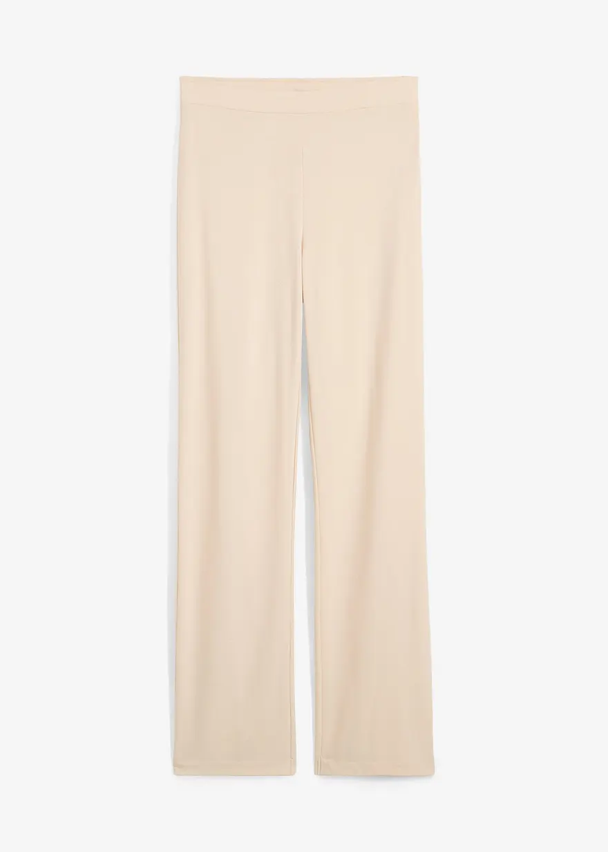 bonprix Weite Jerseyhose - beige - Damen