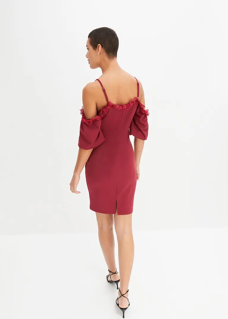 Bonprix Zauberhaftes Kleid Mit Fransen - Lila - Damen