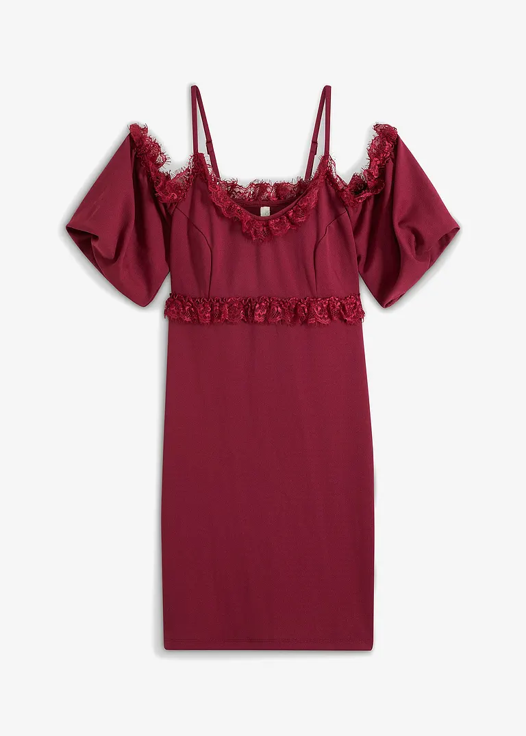 bonprix Zauberhaftes Kleid mit Fransen - lila - Damen