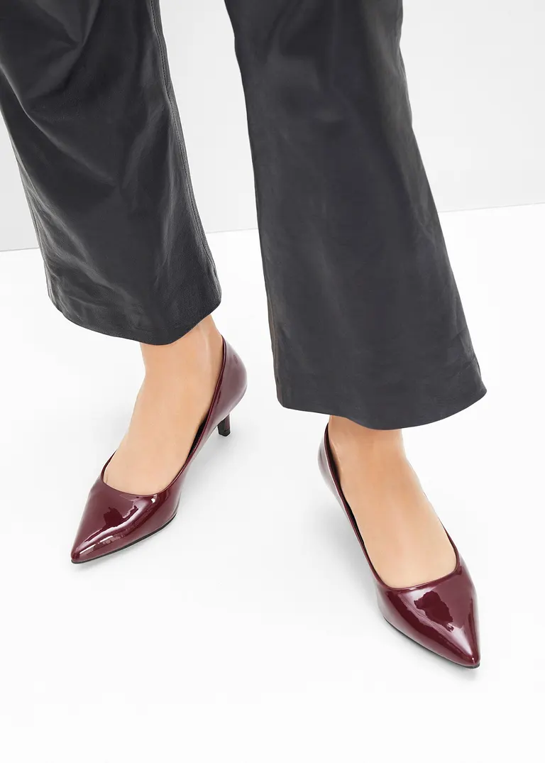 Bonprix Zeitlose Pumps In Lackoptik - Braun - Damen