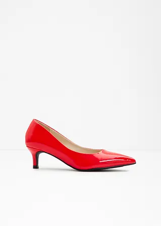 bonprix Zeitlose Pumps in Lackoptik - rot - Damen