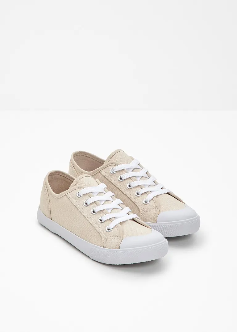 Bonprix Zeitloser Sneaker Aus Canvas - Beige - Damen