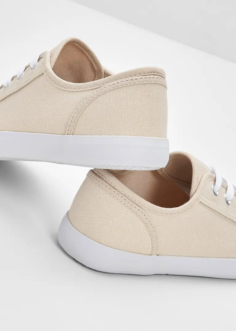 Bonprix Zeitloser Sneaker Aus Canvas - Beige - Damen