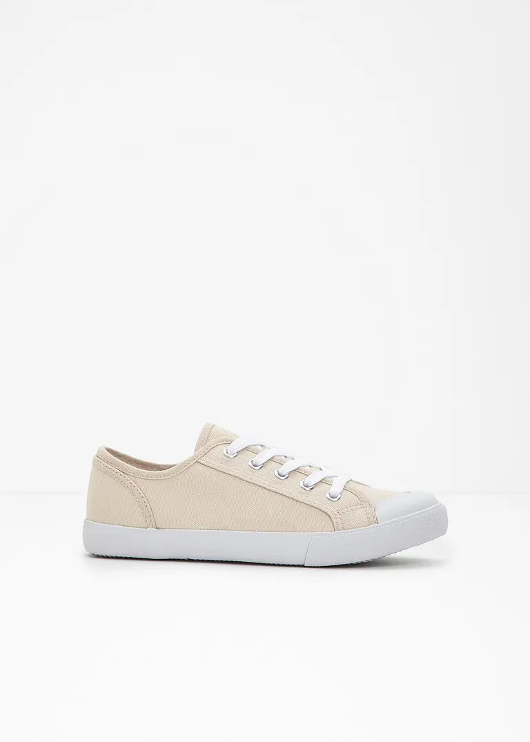 bonprix Zeitloser Sneaker aus Canvas - beige - Damen