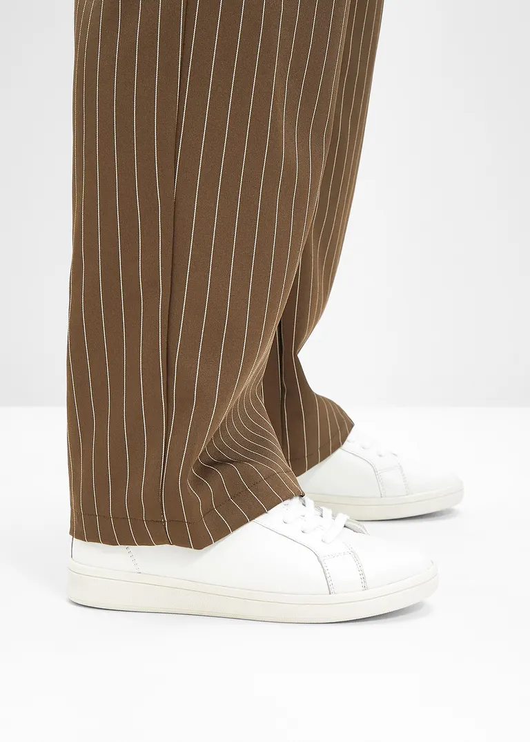 Bonprix Zeitloser Sneaker Aus Leder - Weiß - Damen