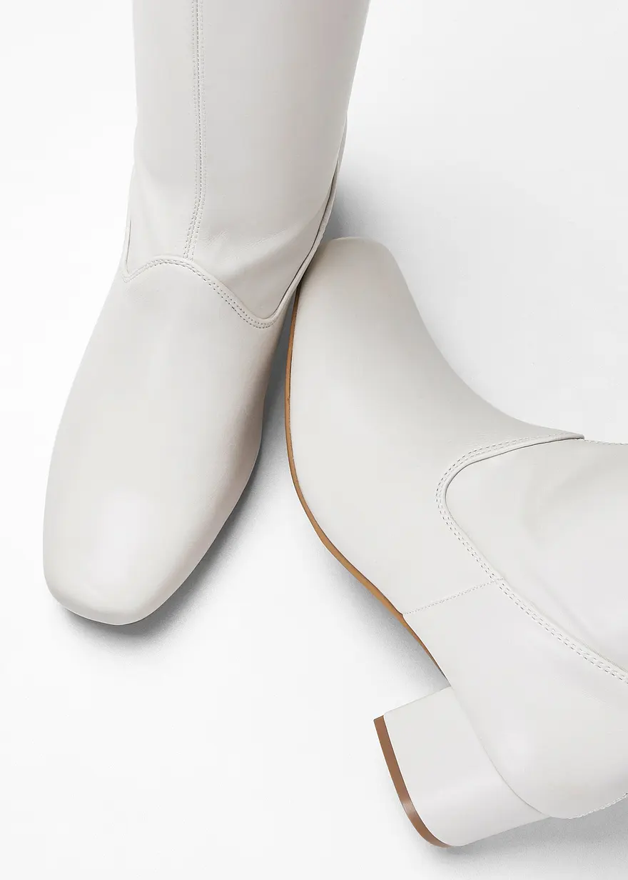Bonprix Zeitloser Stiefel - Weiß - Damen