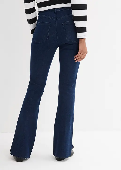 Bonprix Bootcut Jeans Mit Weichem Stretch - Blau Regular