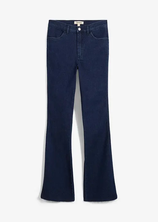 bonprix Bootcut Jeans mit weichem Stretch - blau regular
