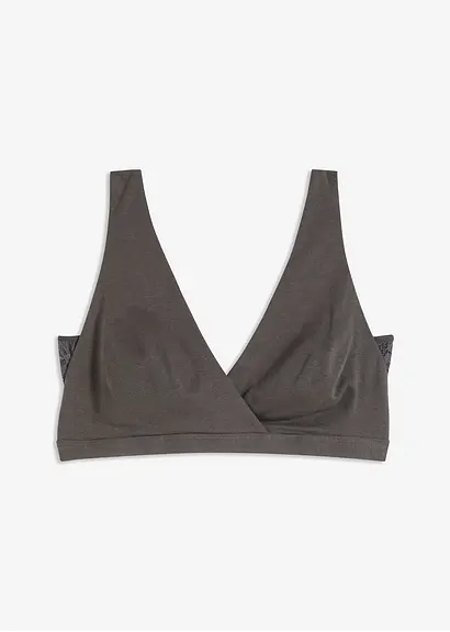 bonprix Bügelloser Still-BH mit seitlichem Spitzeneinsatz und weicher Bio-Baumwolle