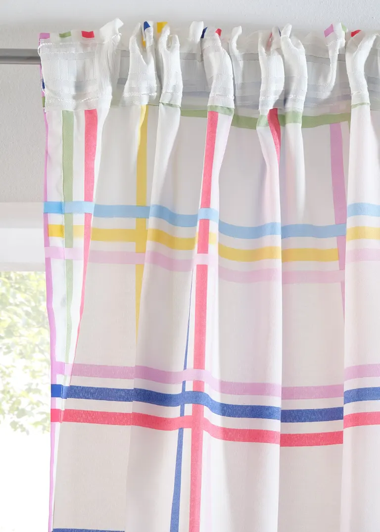 Bonprix Bunte Gardine Mit Karomuster - Bunt Multifunktionsband