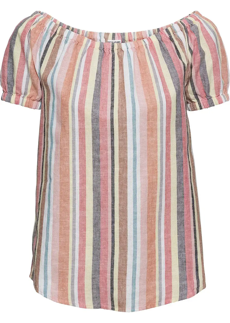 bonprix Charmante Carmenbluse mit kurzen Ärmeln. - rot - Damen