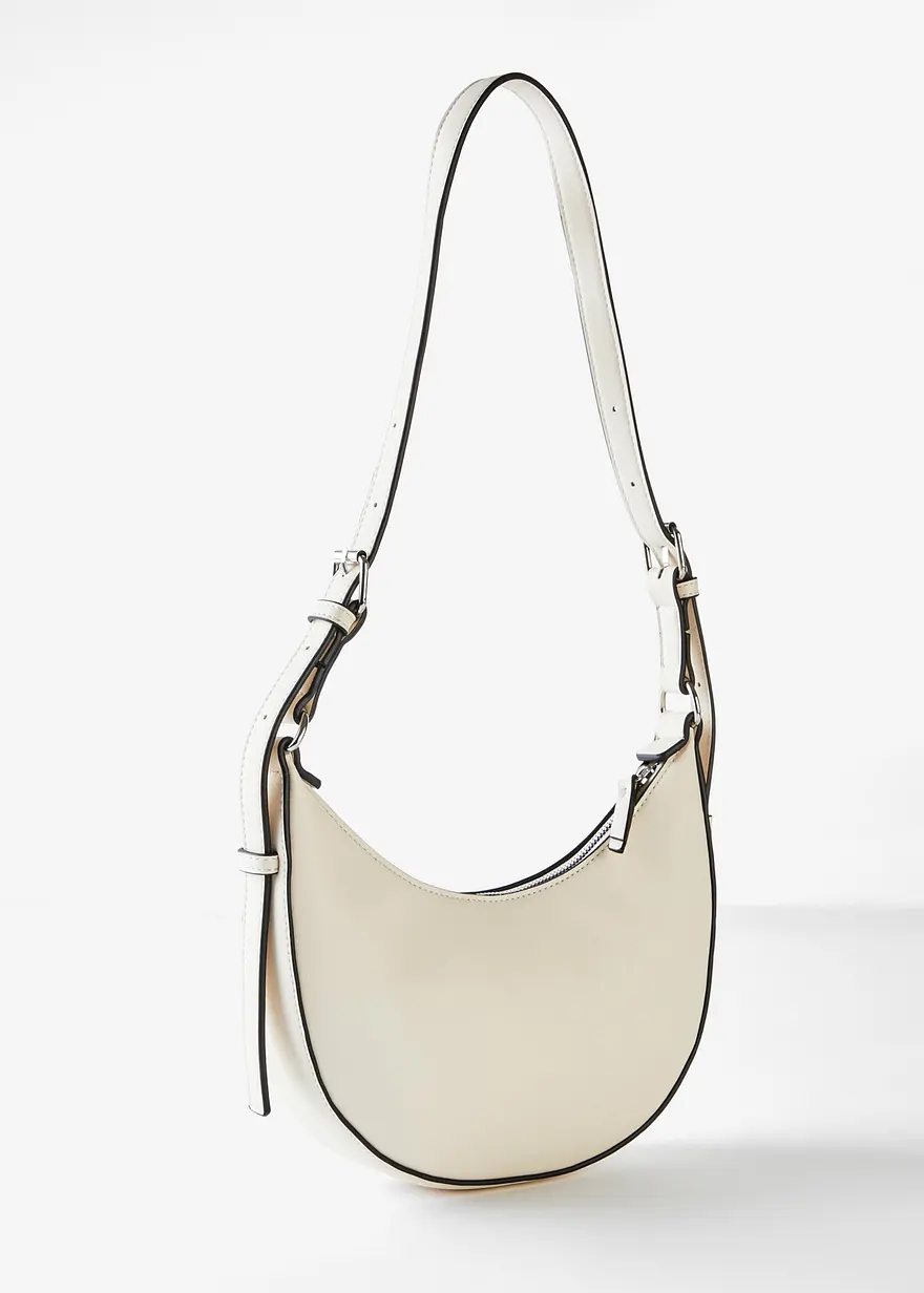 Bonprix Charmante Umhängetasche Aus Lederimitat - Beige - Damen