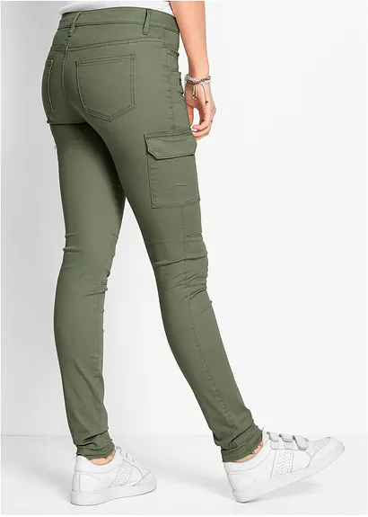 Bonprix Coole Hose Mit Aufgesetzten Taschen - Grün - Damen