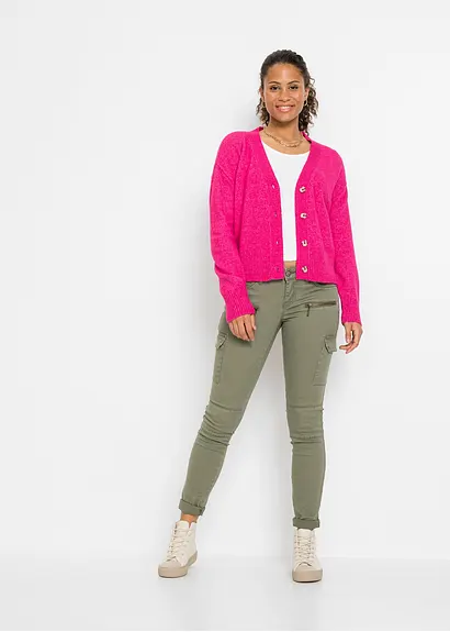 Bonprix Coole Hose Mit Aufgesetzten Taschen - Grün - Damen