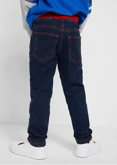 Bonprix Coole Jungen Thermojeans Mit Kontrast-Details - Blau