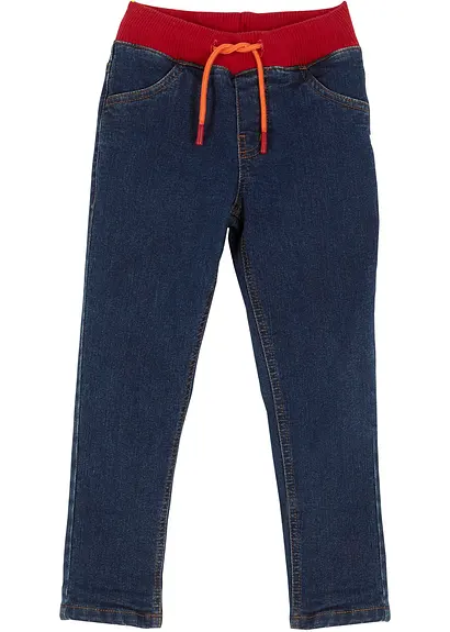 bonprix Coole Jungen Thermojeans mit Kontrast-Details - blau