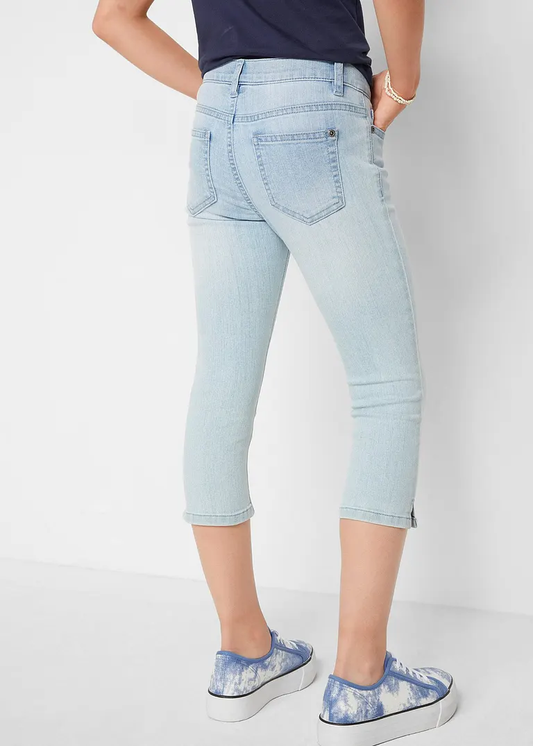 Bonprix Coole Mädchen Capri-Jeans Für Den Sommer - Blau