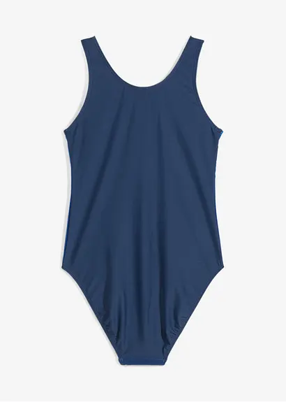 Bonprix Cooler Badeanzug Mit Einhorn Druck Und Farbverlauf. - Blau