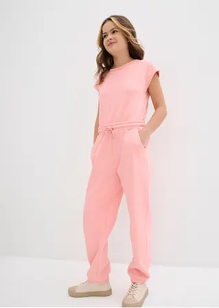 Bonprix Cooler Sweatoverall In Toller Farbe - Rosa - Kinder