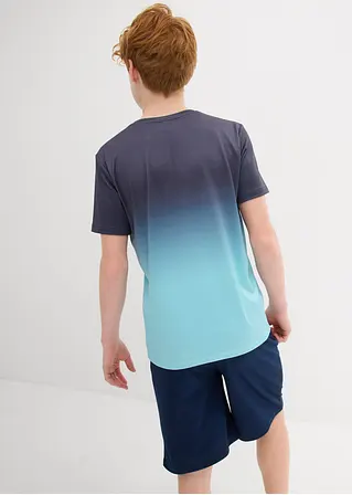 Bonprix Cooles Jungen Sport-Shirt Mit Rundhalsausschnitt - Blau