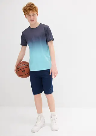 Bonprix Cooles Jungen Sport-Shirt Mit Rundhalsausschnitt - Blau