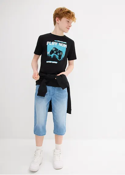 Bonprix Cooles Jungen T-Shirt Mit Großem Druck Und Rundhalsausschnitt