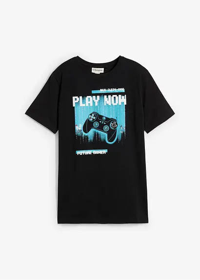 bonprix Cooles Jungen T-Shirt mit großem Druck und Rundhalsausschnitt