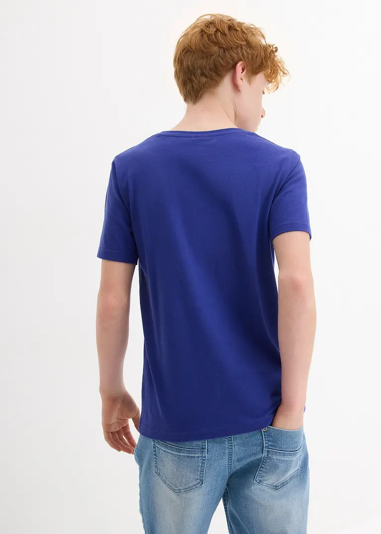 Bonprix Cooles Jungen T-Shirt Mit Rundhalsausschnitt Und Einem Großen Druck Vorne