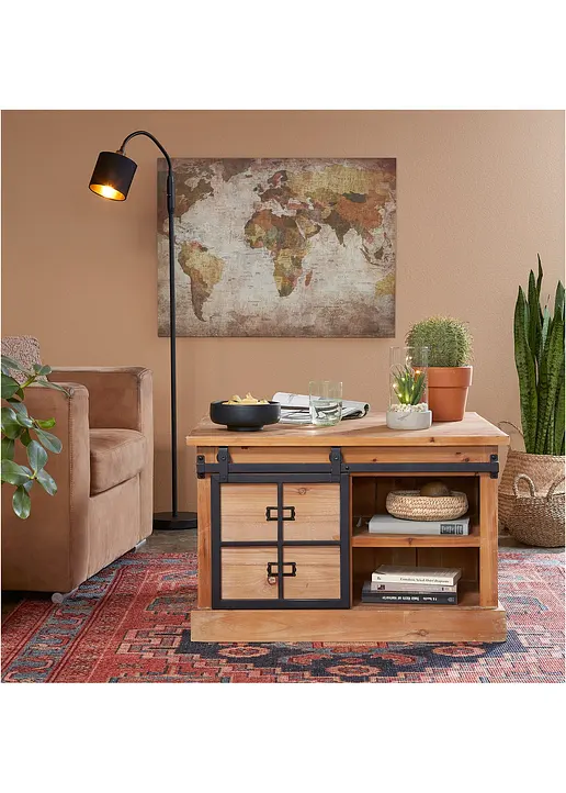 Bonprix Couchtisch Mit Schiebetür - Beige - Wohnen & Garten