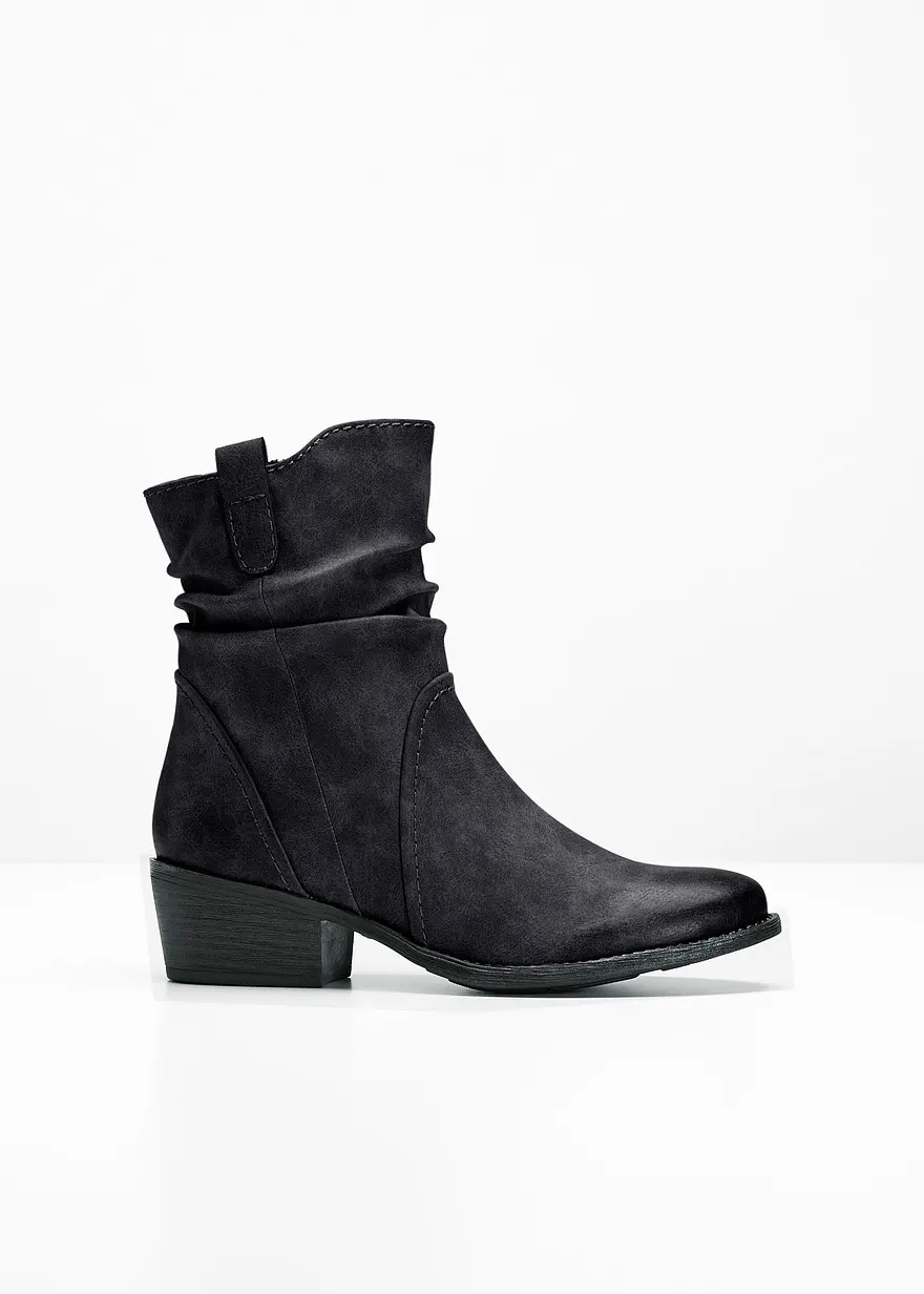 bonprix Cowboy Stiefelette in klassischer Optik mit warmem Textilinnenfutter