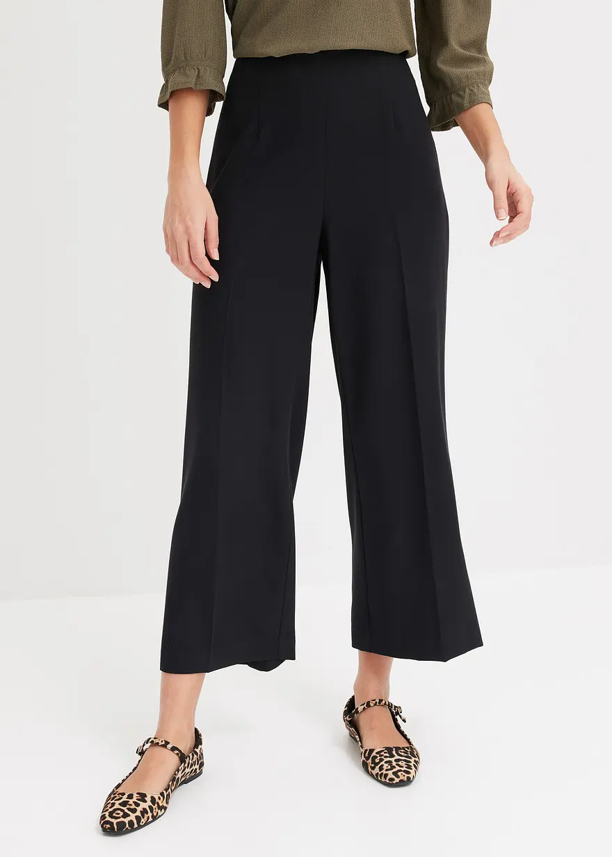 Bonprix Culotte In Auffallender Farbe - Schwarz - Damen