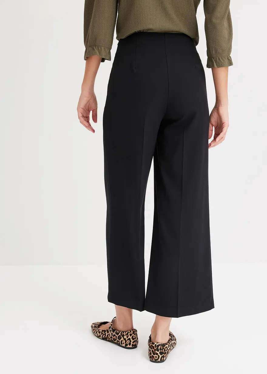 Bonprix Culotte In Auffallender Farbe - Schwarz - Damen