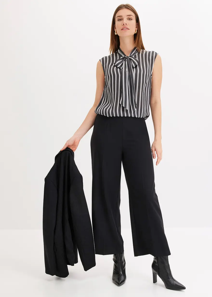 Bonprix Culotte In Auffallender Farbe - Schwarz - Damen