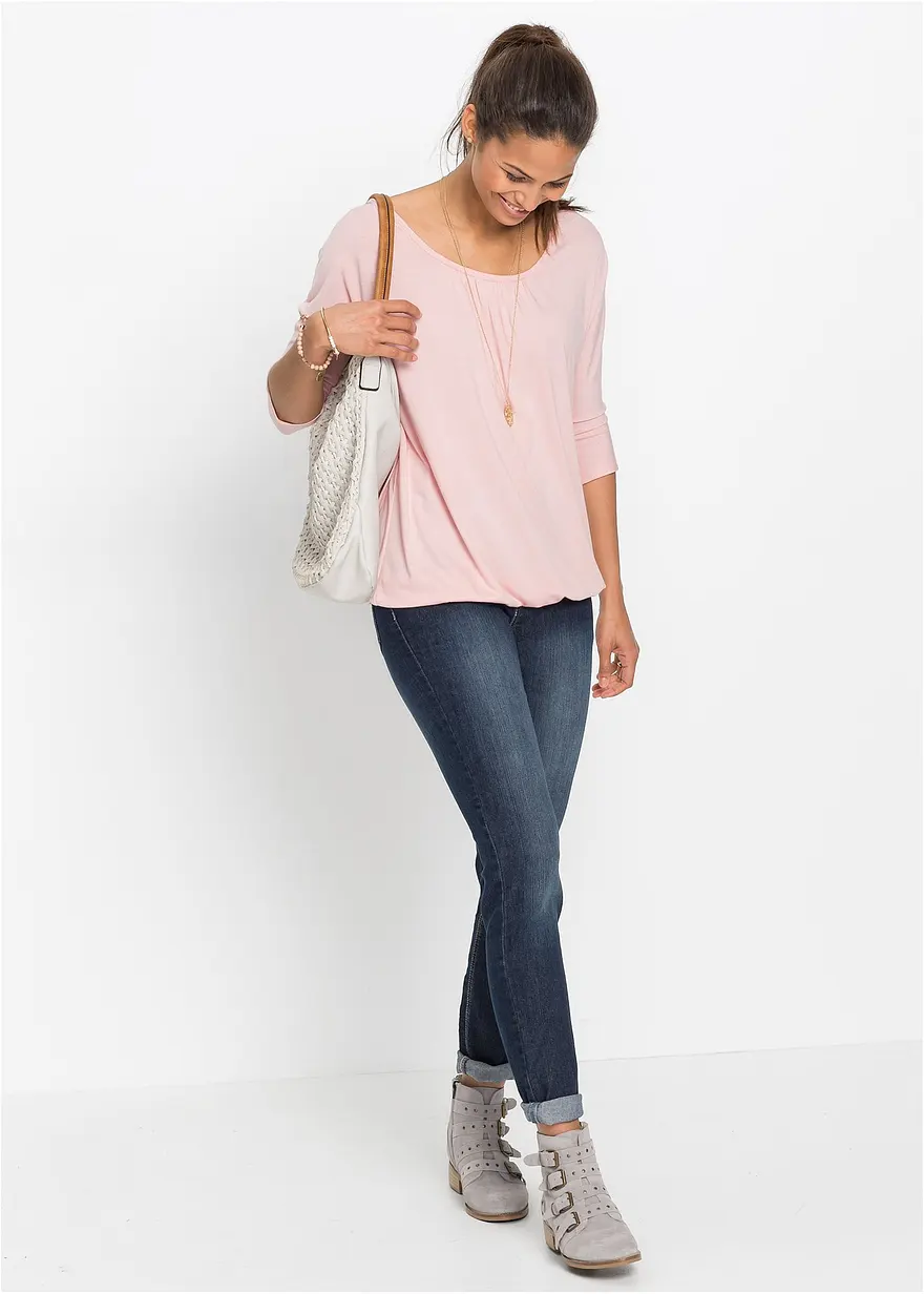 Bonprix Das Oversize-Shirt Umspielt Die Figur Mit Fledermausärmeln Und Lässigem Schnitt