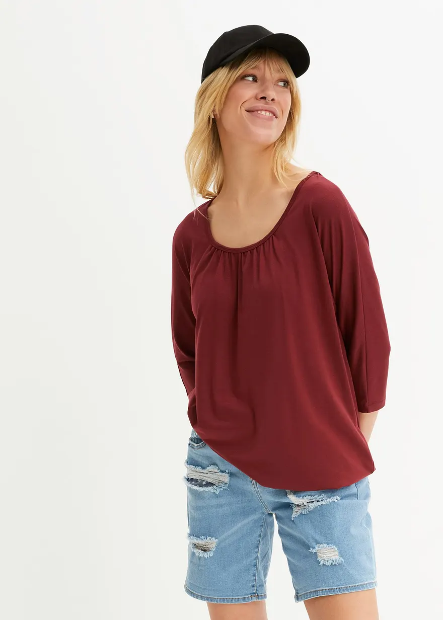 Bonprix Das Oversize-Shirt Umspielt Die Figur Mit Fledermausärmeln Und Lässigem Schnitt