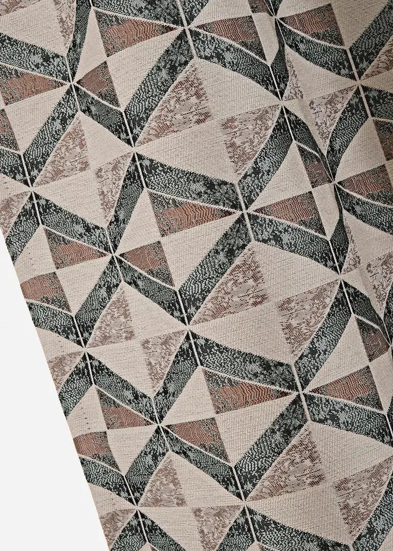 Bonprix Dekorativer Jacquard Fertigvorhang - Beige Ösen