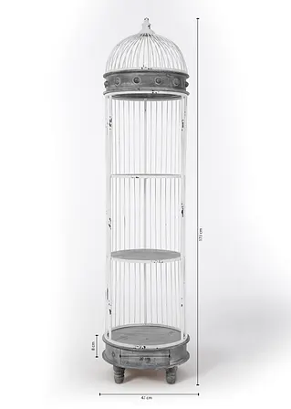 Bonprix Dekoratives Regal ähnlich Einer Voliere - Weiß