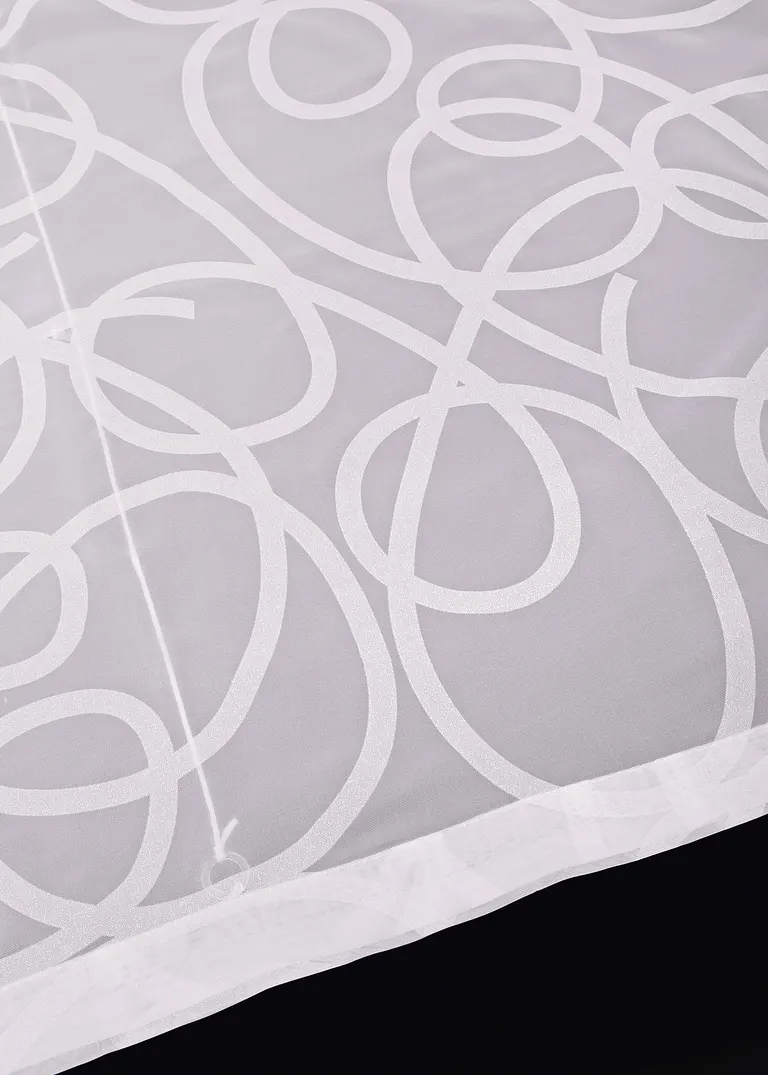 Bonprix Dekroartiver Sichtschutz In Zeitlosem Design - Weiß Klettschiene