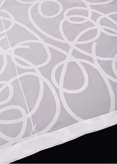 Bonprix Dekroartiver Sichtschutz In Zeitlosem Design - Weiß Schlaufen