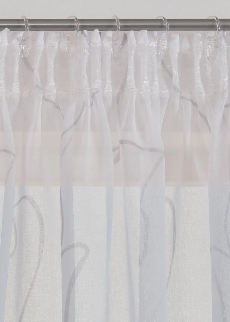 Bonprix Dezente Fertiggardine - Weiß Multifunktionsband