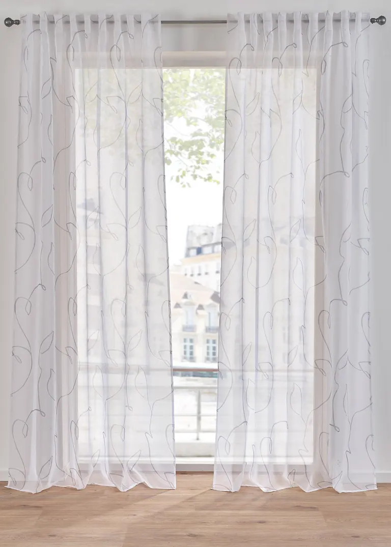 bonprix Dezente Fertiggardine - weiß Multifunktionsband