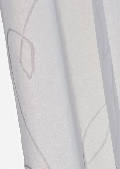 Bonprix Dezente Fertiggardine - Weiß Ösen - Wohnen & Garten