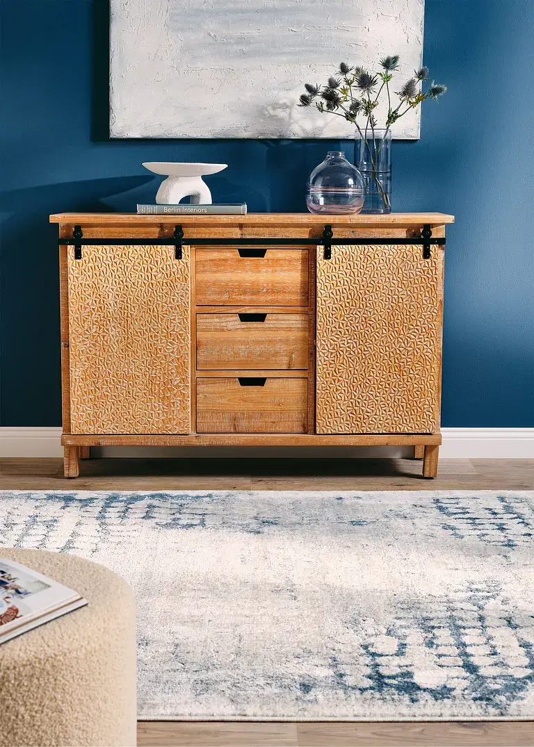 Bonprix Dezente Musterung In Wohnlichen Farben - Blau