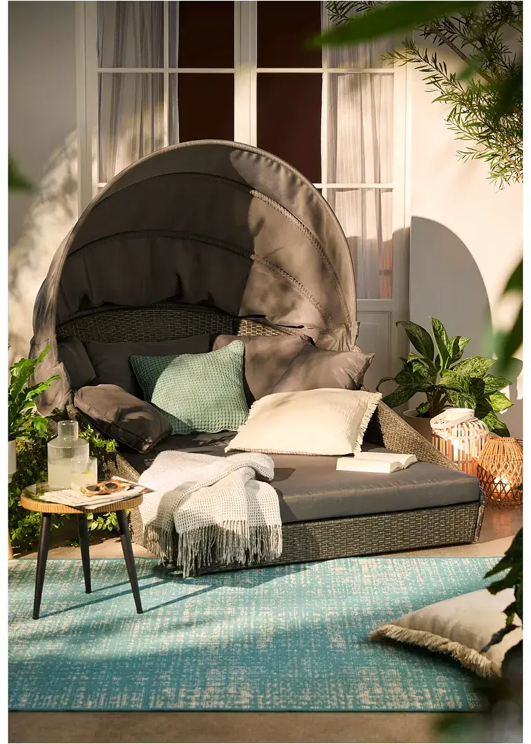 Bonprix Dezentes Muster Für Drinnen Und Draußen - Blau