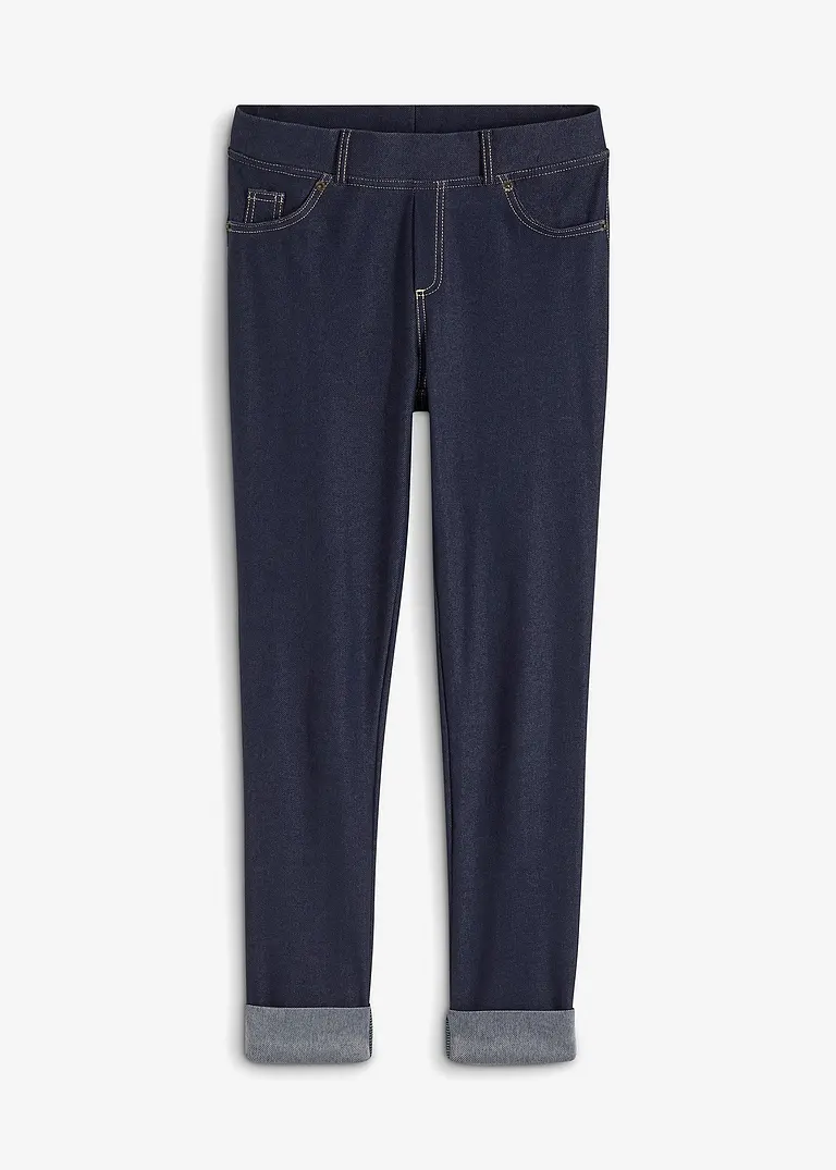 bonprix Diese Leggings in Jeansoptik setzt die Beine in Szene - blau